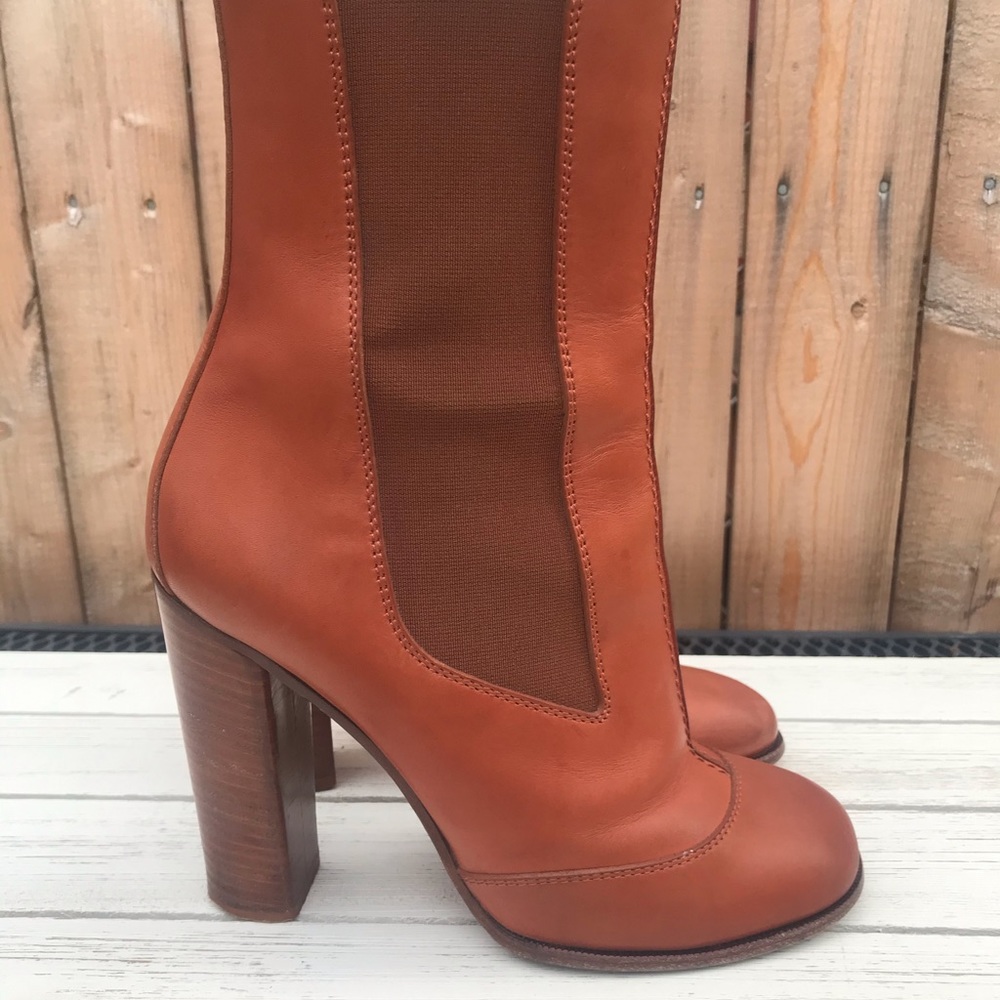 CÉLINE Paris Brown Leather Boots 38.5 US 8.5